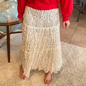 Vintage Carol Anderson lace skirt